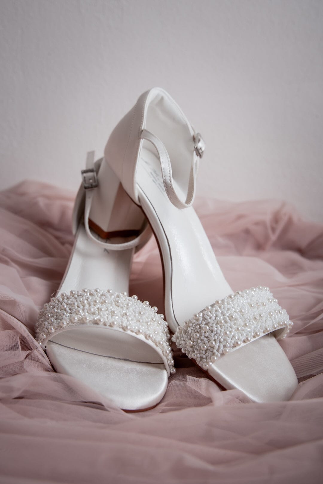 Pearl Embellishment Bridal Shoes – Lauren Ivory Satin G