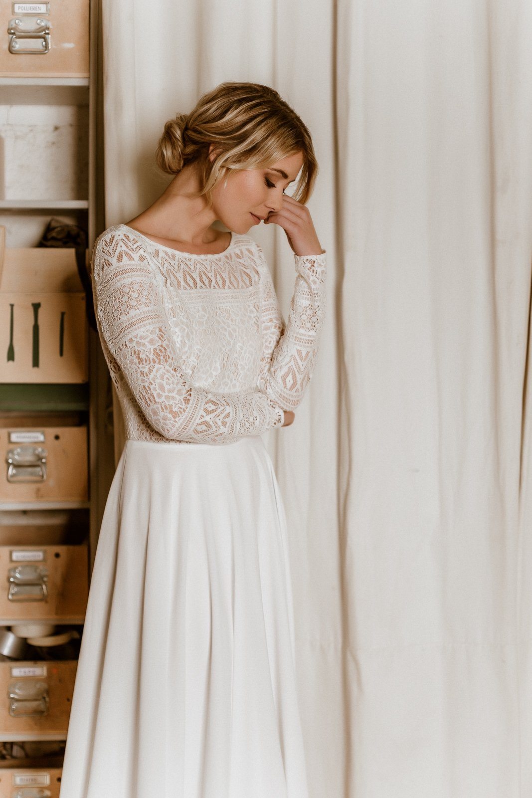 Midi Boho Wedding Dress – Shelly noni