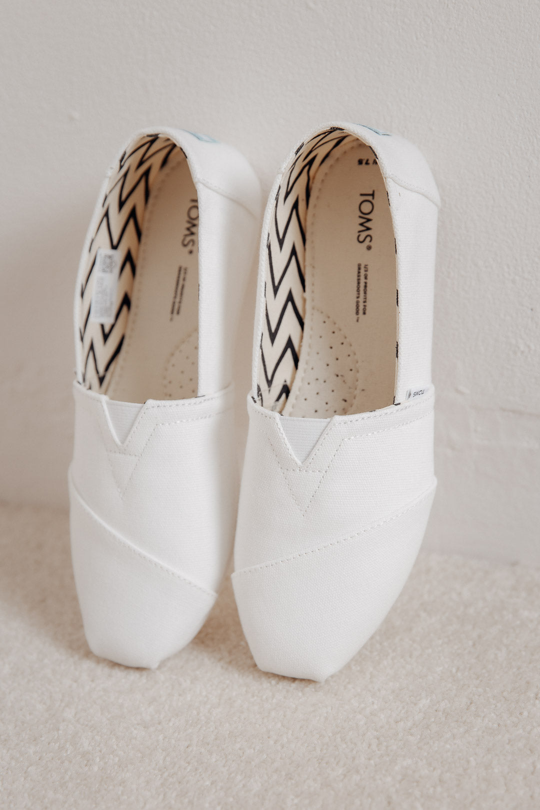 Espadrilles Vegan Toms Shoes White Recycled Cotton Espadrilles