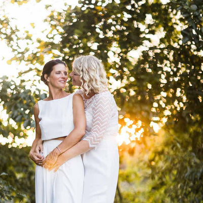 Annes und Mircas Regenbogenhochzeit im Münsterland