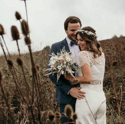 Vintage Hosenanzug für Rebeccas standesamtliche Hochzeit