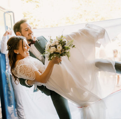 Braut Top aus Vintage Spitze für Nadja