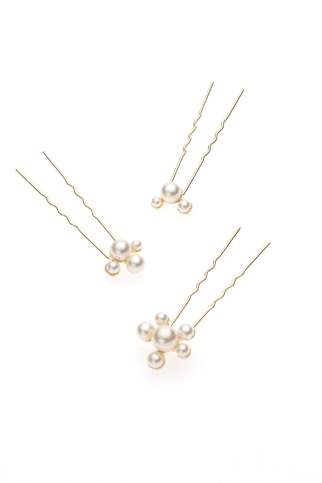 3-er Set Perlen-Haarpins
