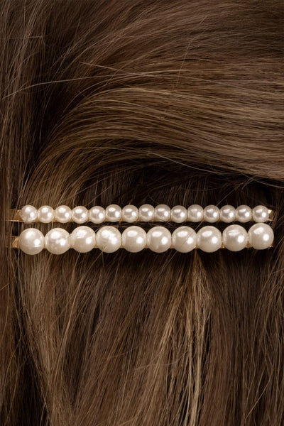 4-er Set Haarklemmen mit Kunstperlen | The Perfect Bridal Company