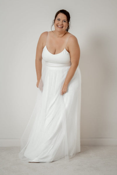 Plus Size Bridal Top – Corie crop noni Curvy Outlet