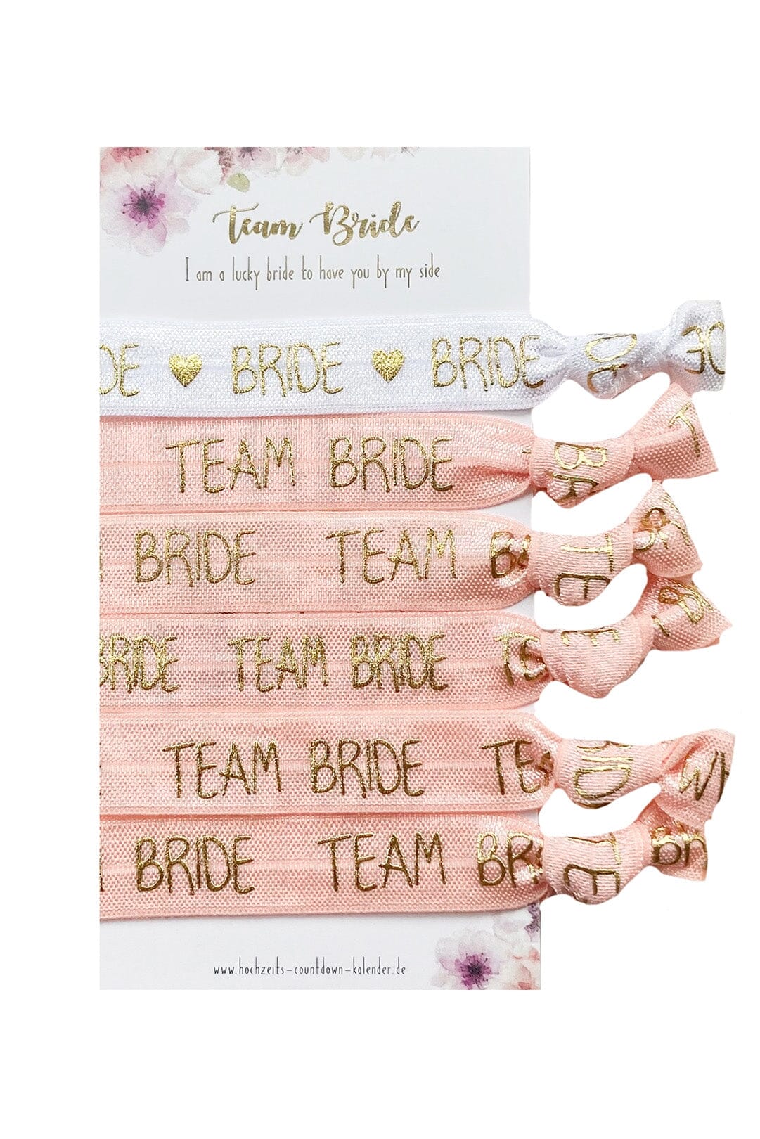 Armbandset "Team Bride" für den Junggesellinnenabschied
