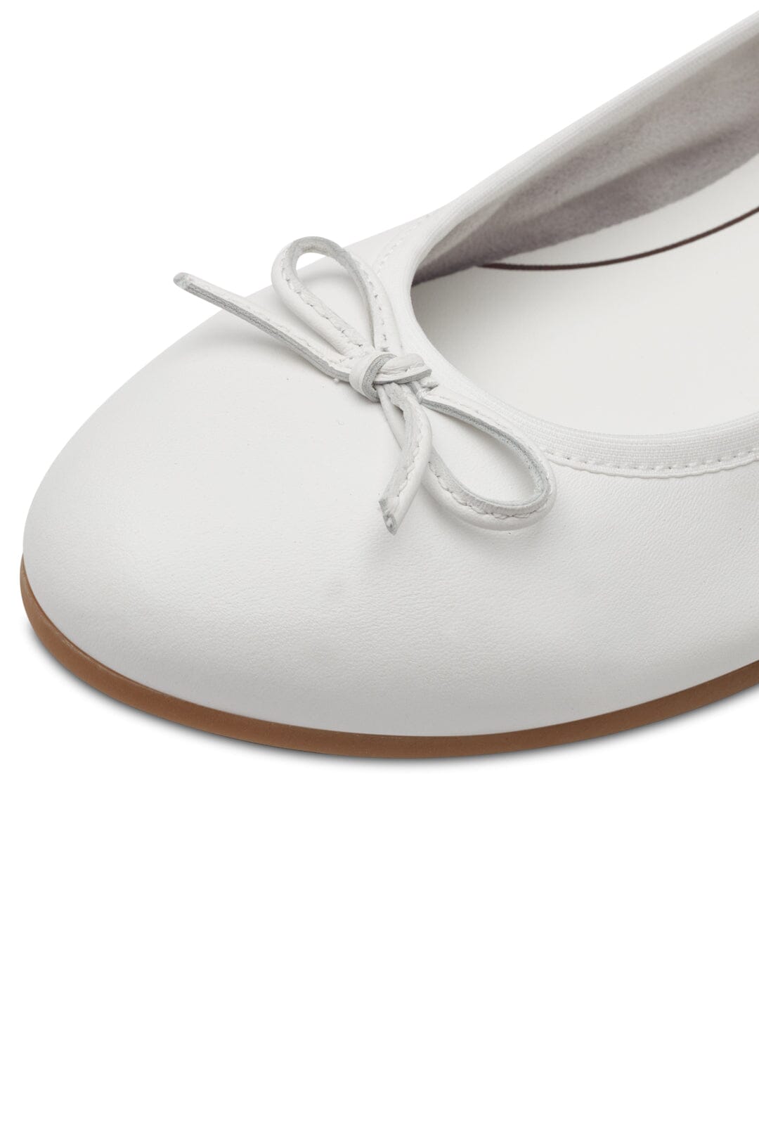 White Leather Ballerina Pumps – Tamaris – noni