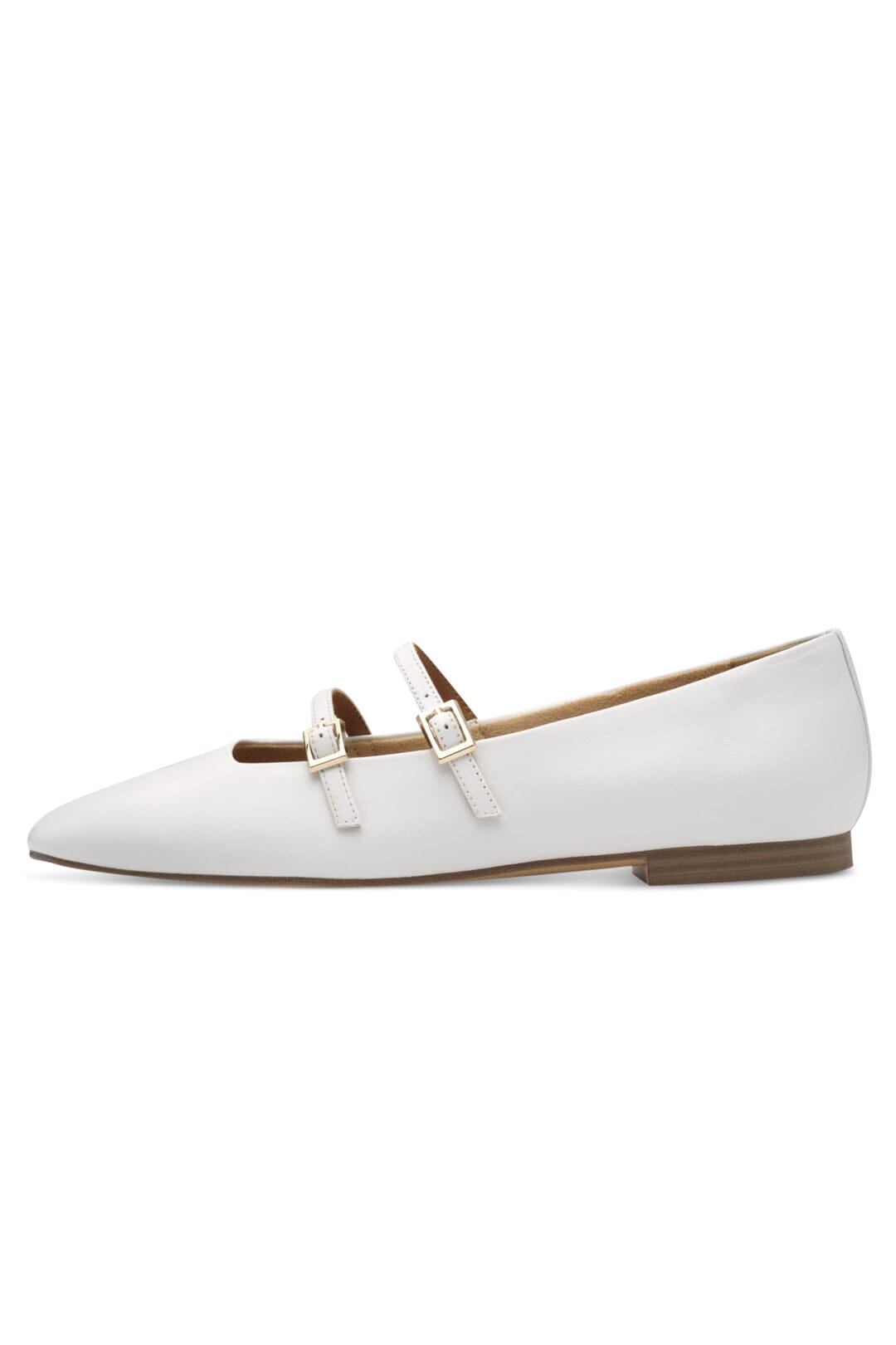Ballet Tamaris Ballerinas Weiss White Double Strap Ballerina Flats