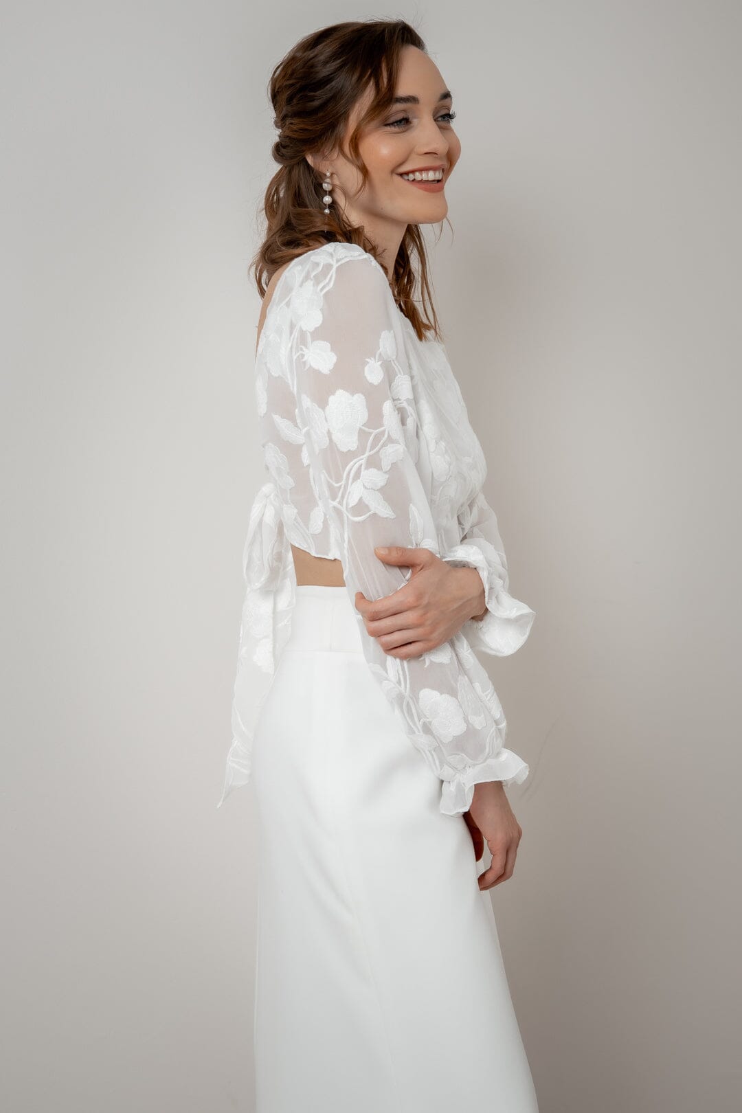 Bluse mit Rückenausschnitt – Laina noni Outlet