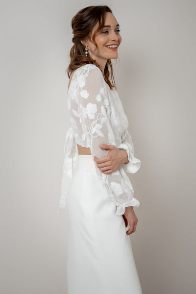 Bluse mit Rückenausschnitt – Laina noni Outlet