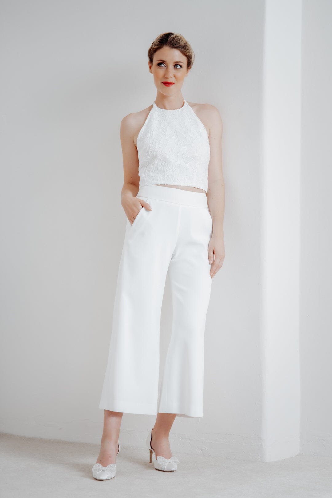 Braut Culotte in Ivory – Pixie noni