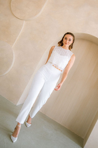 Braut Hose in 7/8-Länge – Helin noni