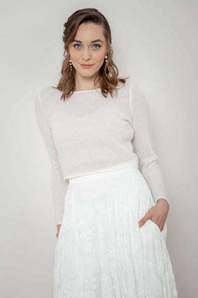 Braut Pullover aus Mohair-Strickmix – Suvi noni