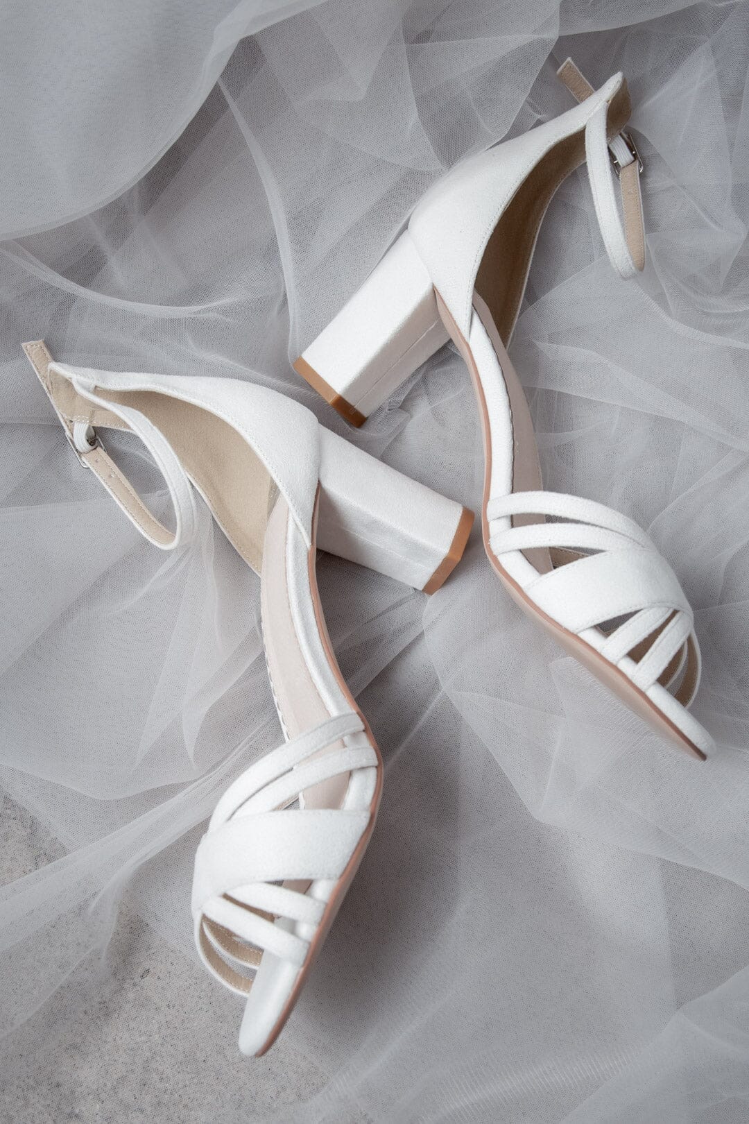 Ivory Suede Bridal Sandals – Frankie The Perfect Bridal Company