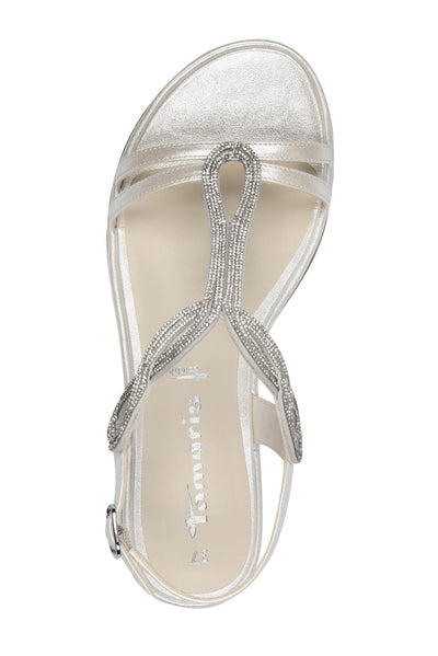 Braut Sandalen in Pearl mit Glitzereffekt – Tamaris