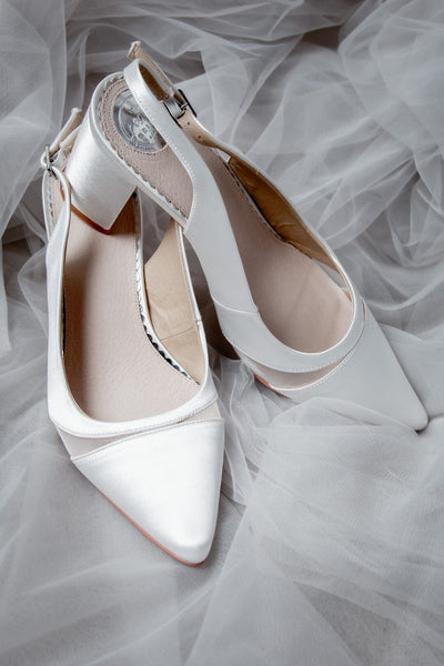 Braut Slingbacks aus Satin – Brooke | The Perfect Bridal Company