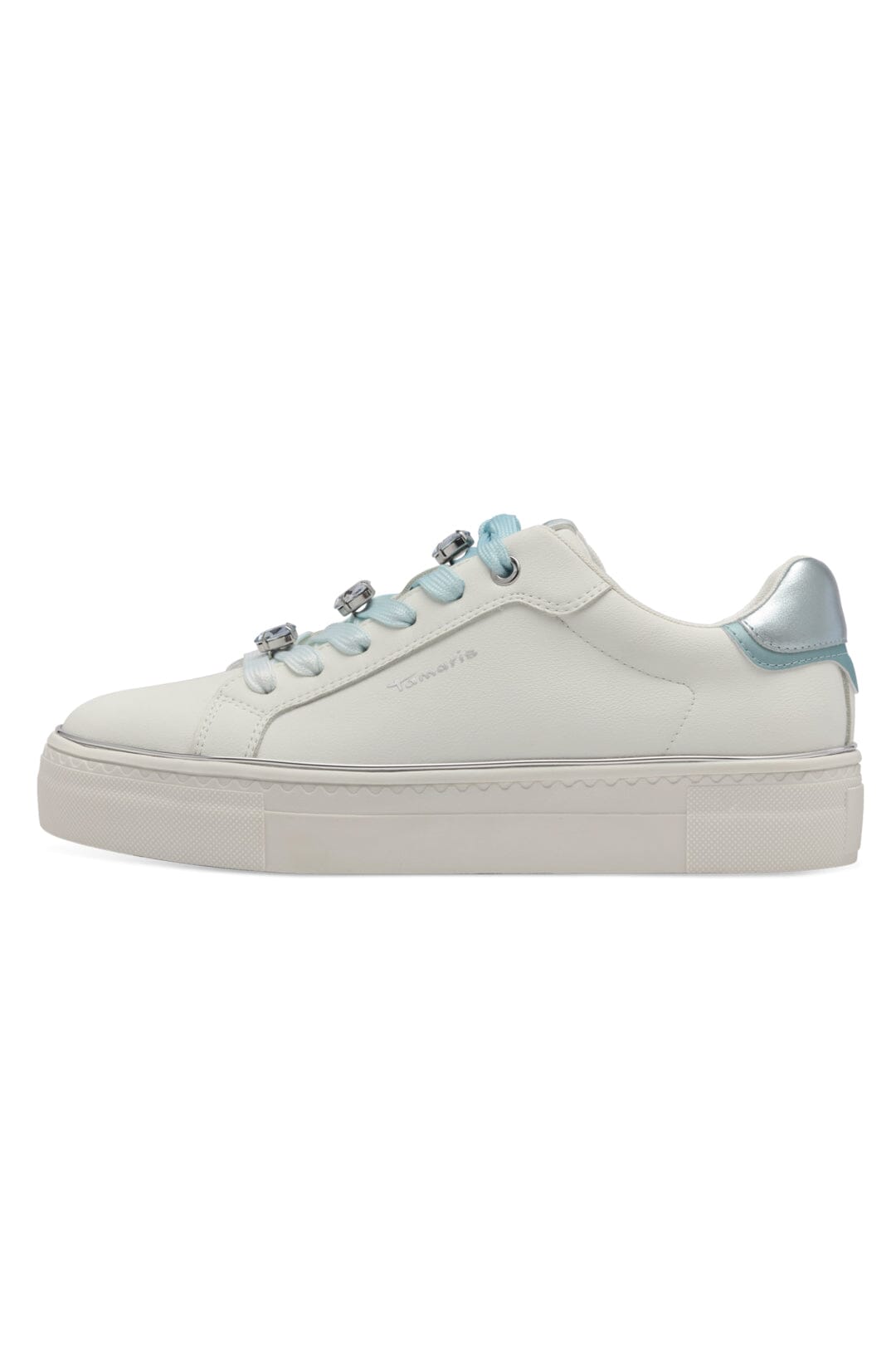 Braut Sneaker in Weiß / Blau – Tamaris