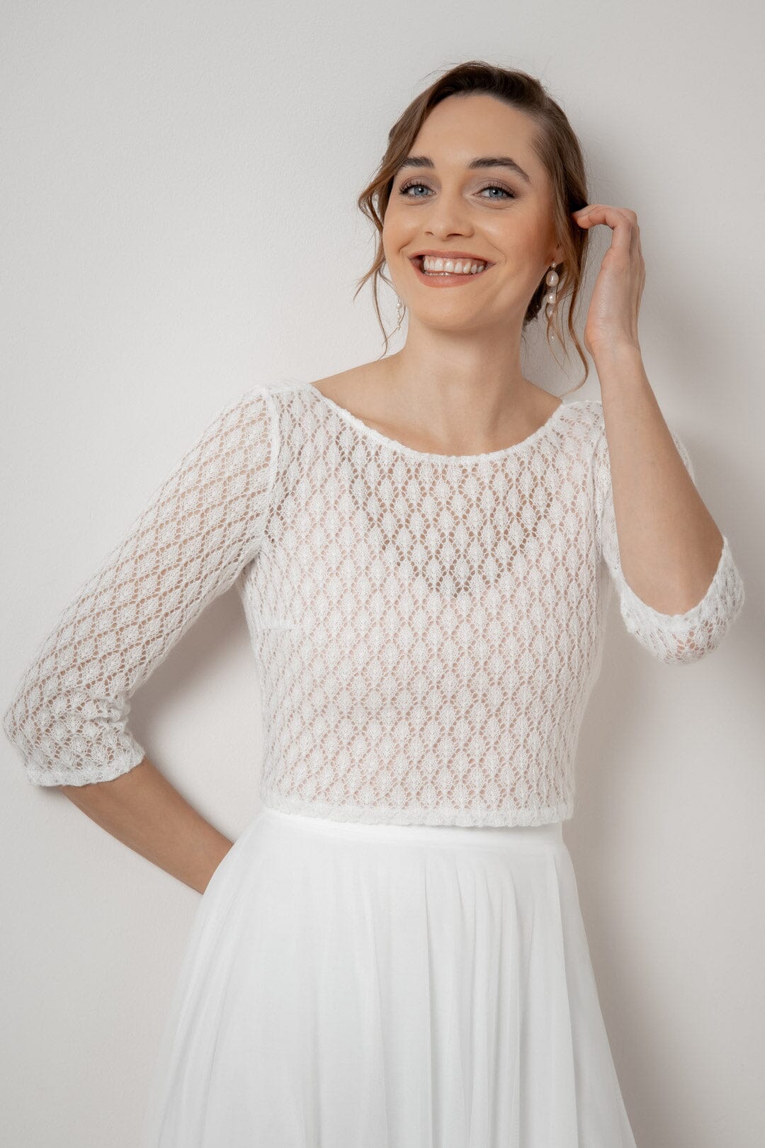 Braut Strick-Top mit Vintagemuster – Haldis noni