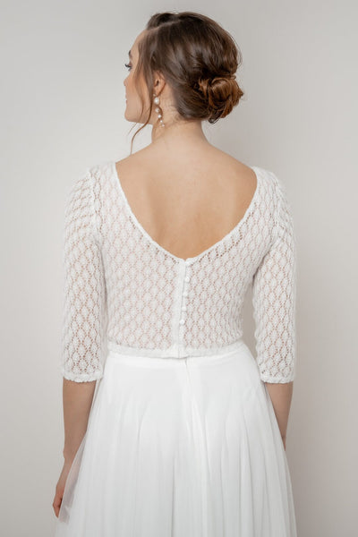 Braut Strick-Top mit Vintagemuster – Haldis noni