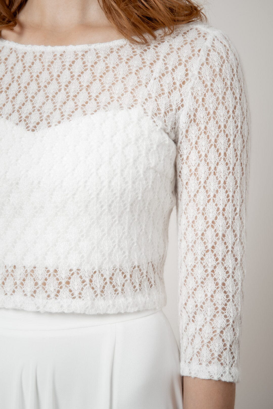 Braut Strick-Top mit Vintagemuster – Haldis noni