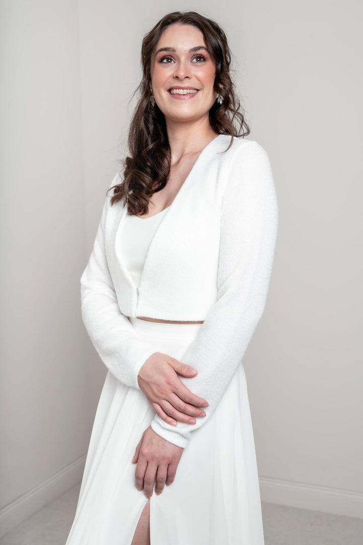 Plunge Neckline Bridal Cardigan – noni