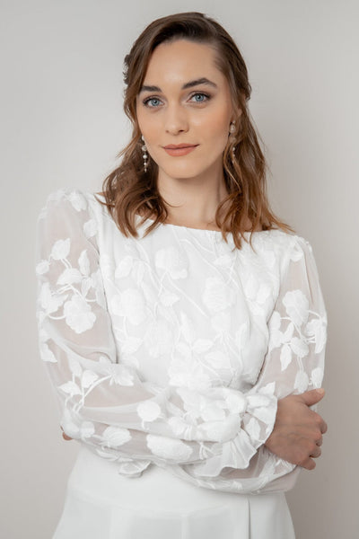 Braut Top mit Blumenmuster – Laina noni