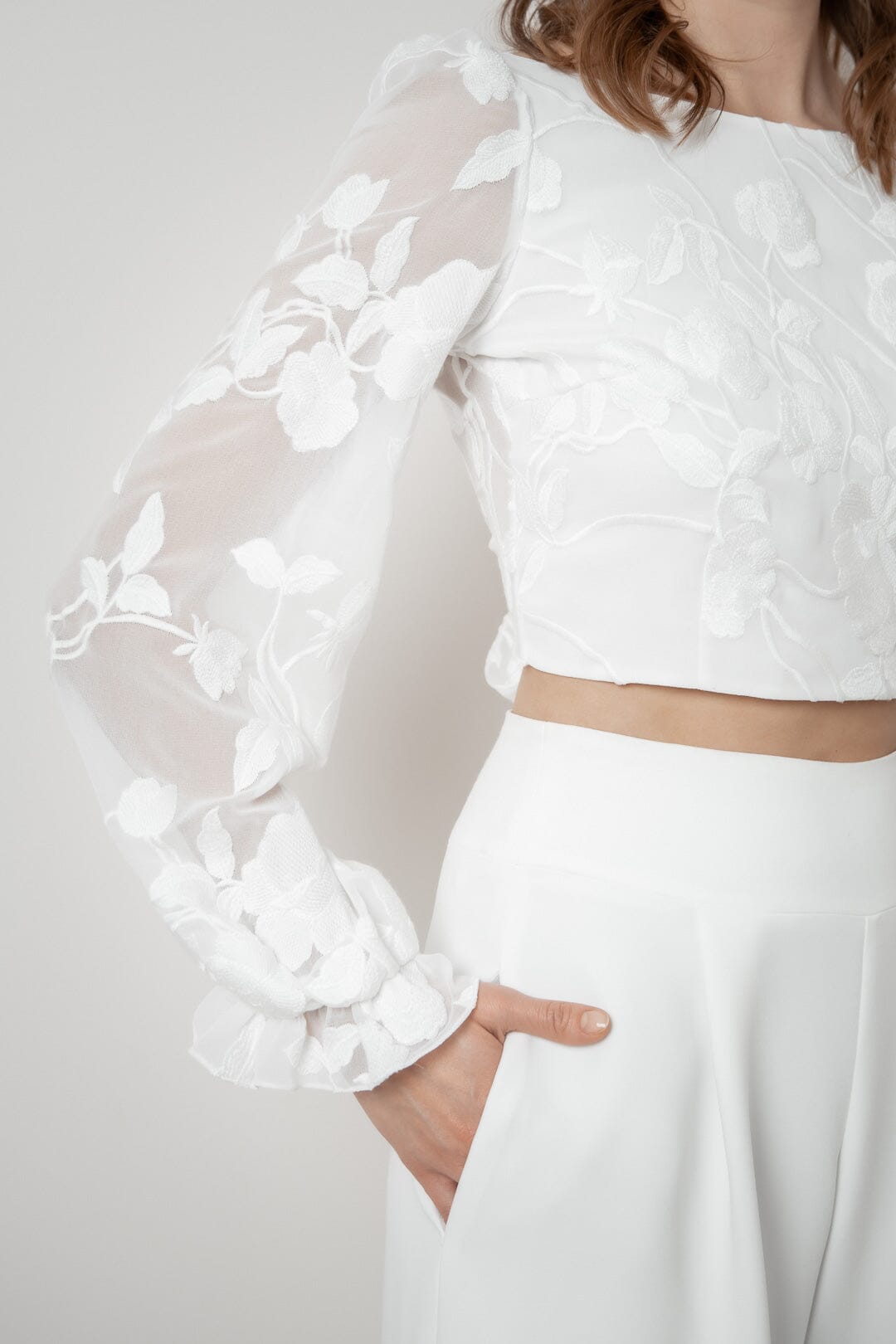 Braut Top mit Blumenmuster – Laina noni