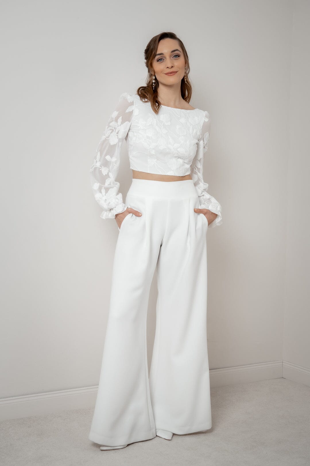 Braut Top mit Blumenmuster – Laina noni