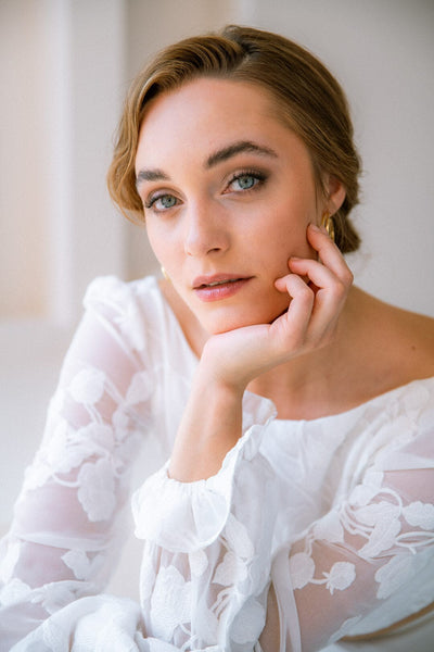 Braut Top mit Blumenmuster – Laina noni