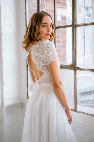 Braut Top mit Rückendetail – Zadie noni