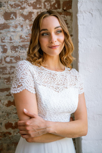 Braut Top mit Rückendetail – Zadie noni