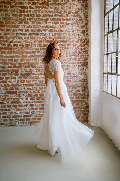 Braut Top mit Rückendetail – Zadie noni