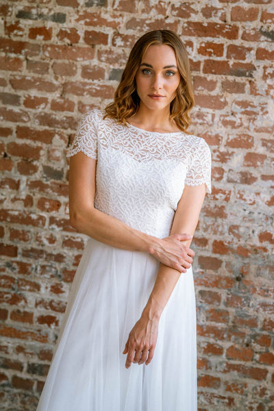 Braut Top mit Rückendetail – Zadie noni