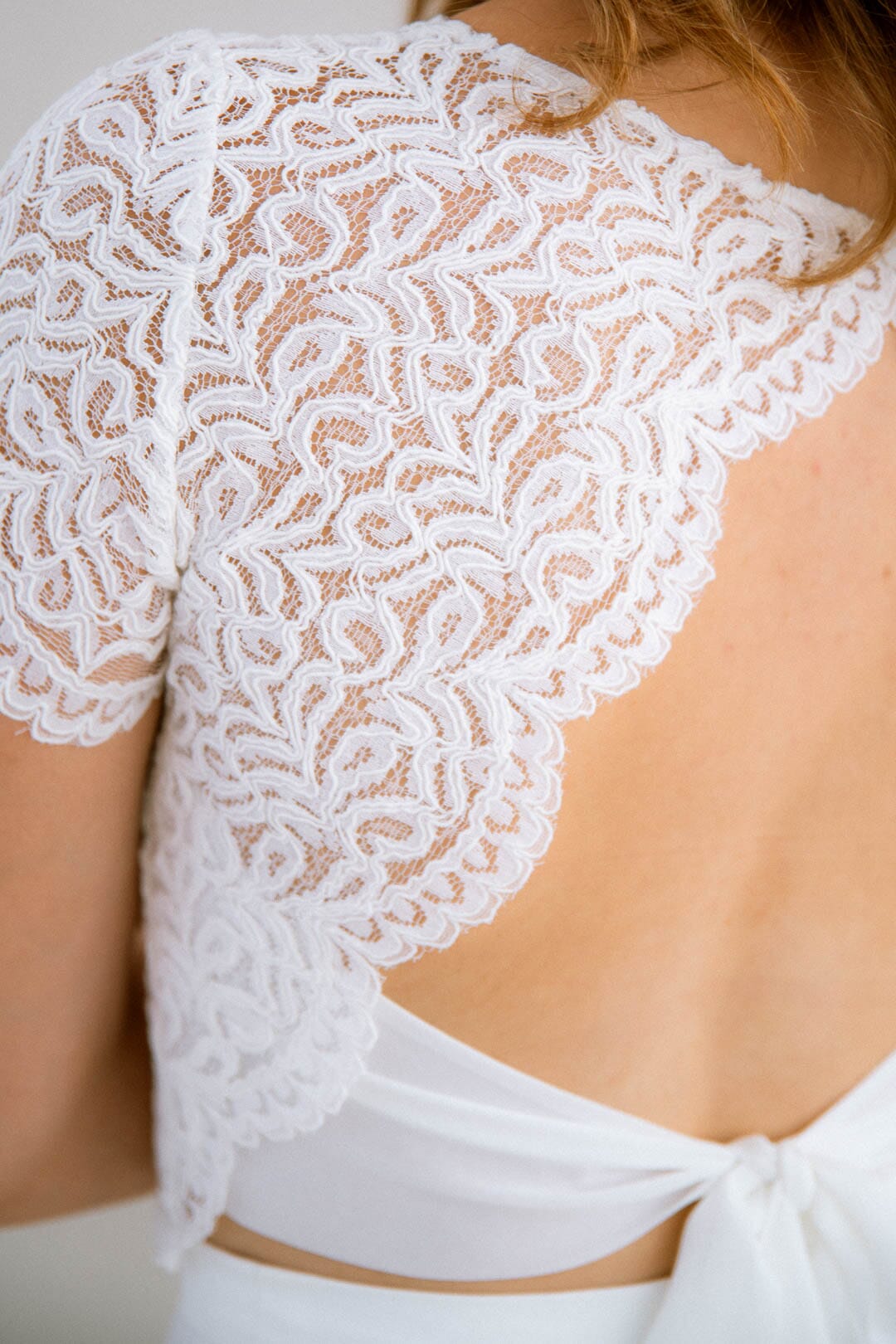 Braut Top mit Rückendetail – Zadie noni
