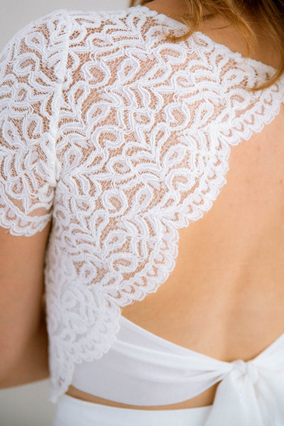 Braut Top mit Rückendetail – Zadie noni