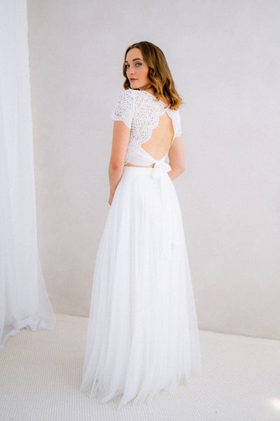 Braut Top mit Rückendetail – Zadie noni
