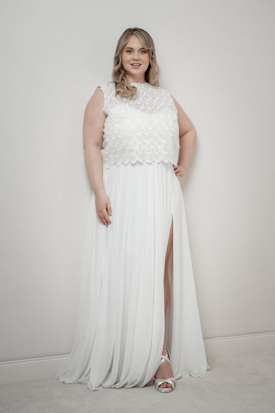 Sequin Lace Bridal Top – Eske noni Curvy