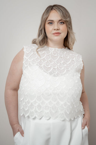 Sequin Lace Bridal Top – Eske noni Curvy