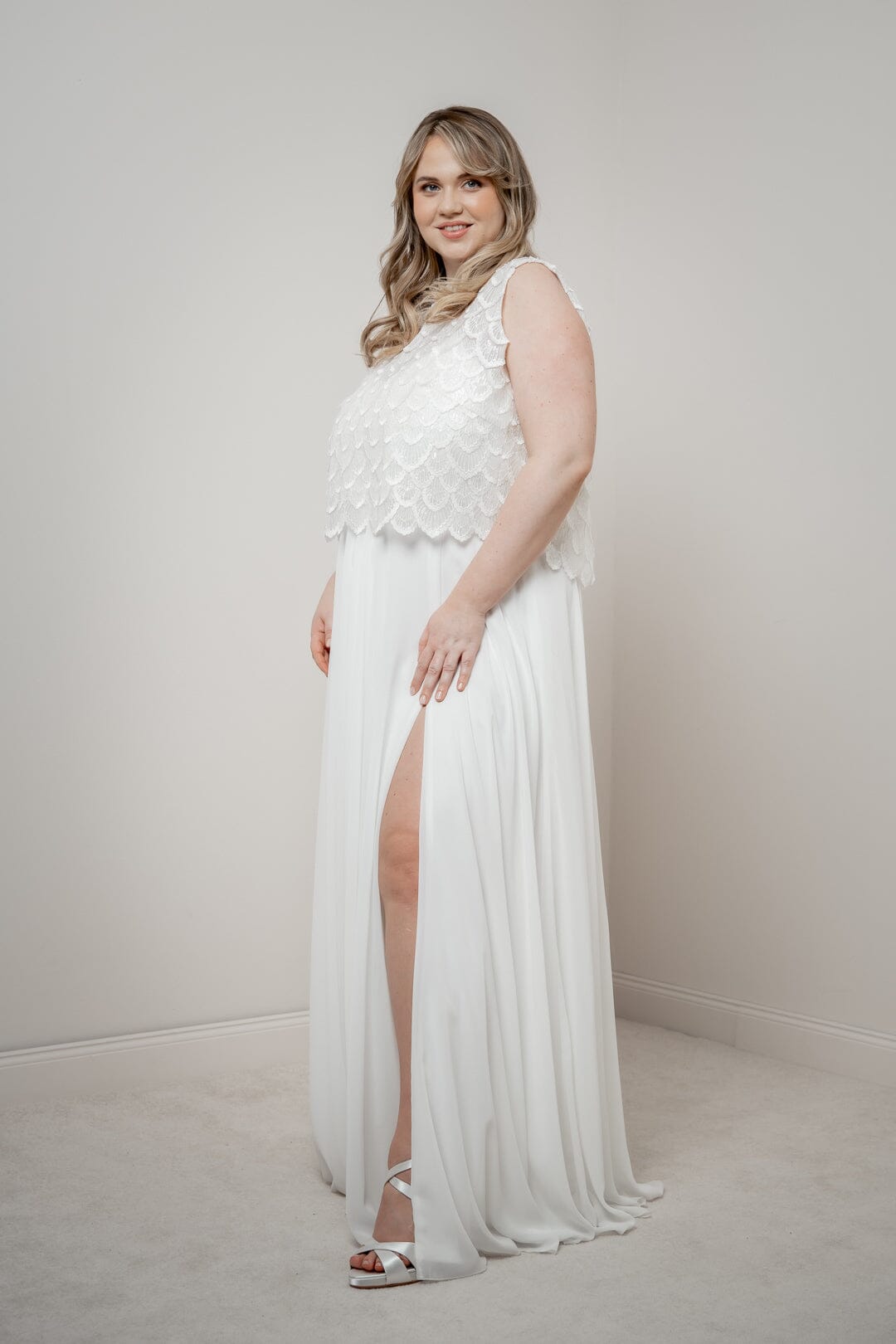 Sequin Lace Bridal Top – Eske noni Curvy