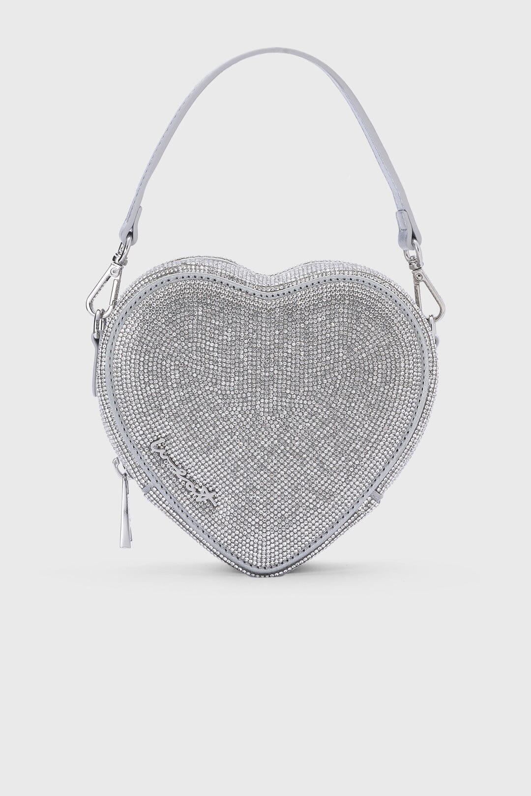 Braut Tasche in Herzform – Midi Heart Bag Crystal Silver | Weat