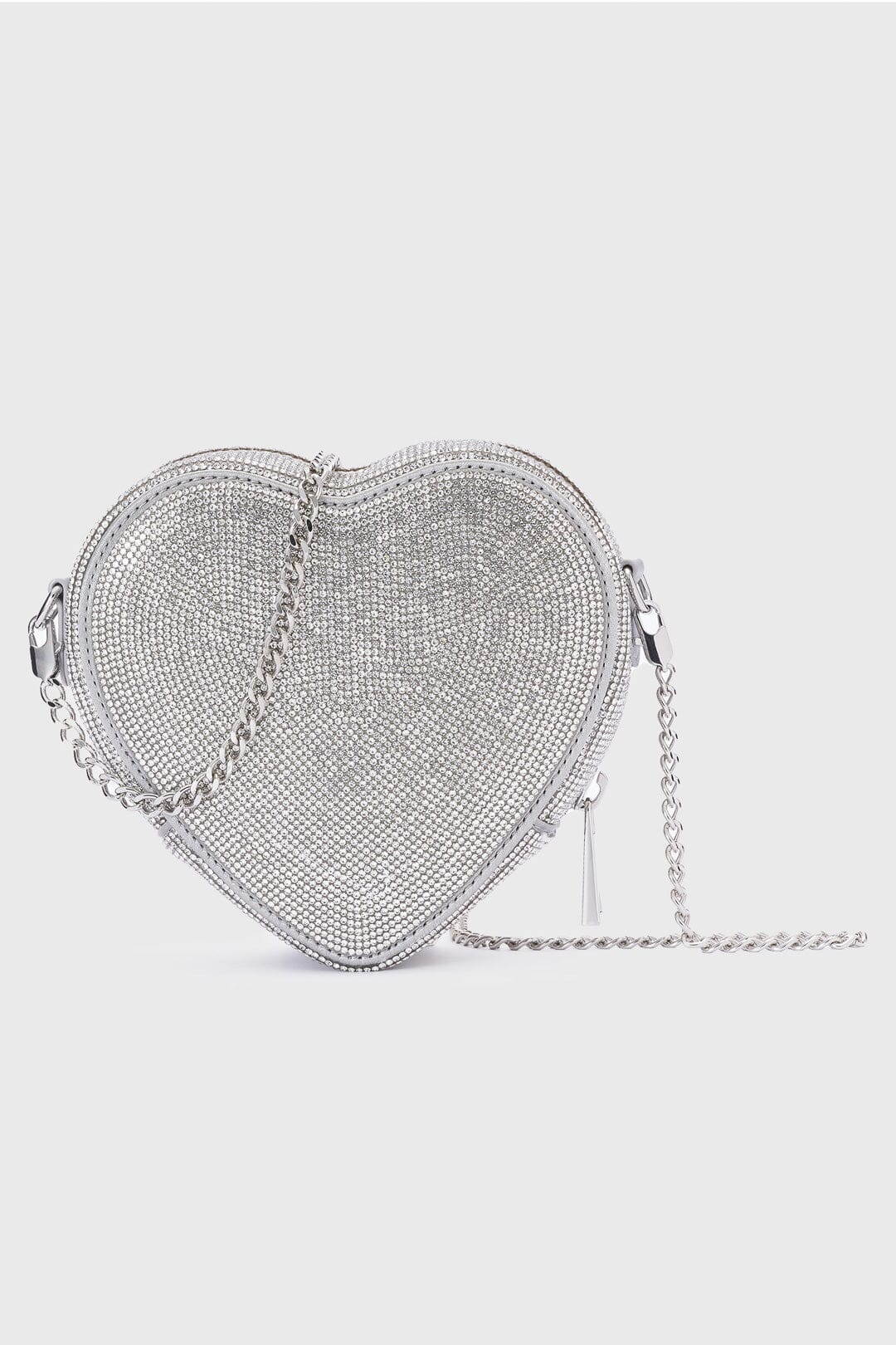 Braut Tasche in Herzform – Midi Heart Bag Crystal Silver | Weat