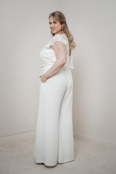Chiffon-Braut Top – Eniz noni Curvy