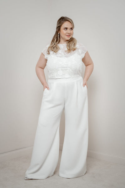 Chiffon-Braut Top – Eniz noni Curvy