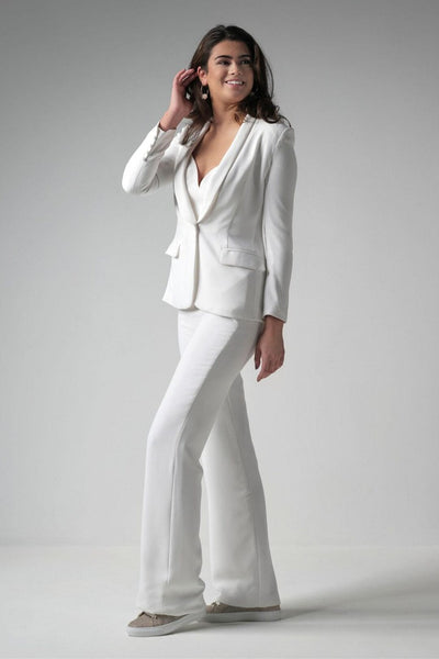 Einreihiger Braut Blazer in Ivory