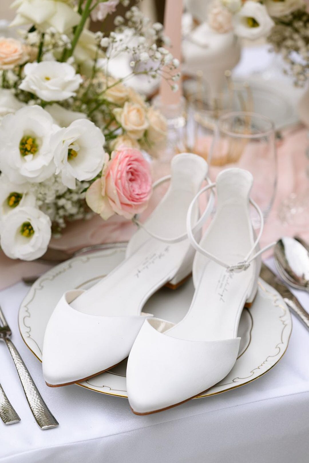 Flache Brautschuhe Ivory Brautschuh Vintage Flache Brautschuhe