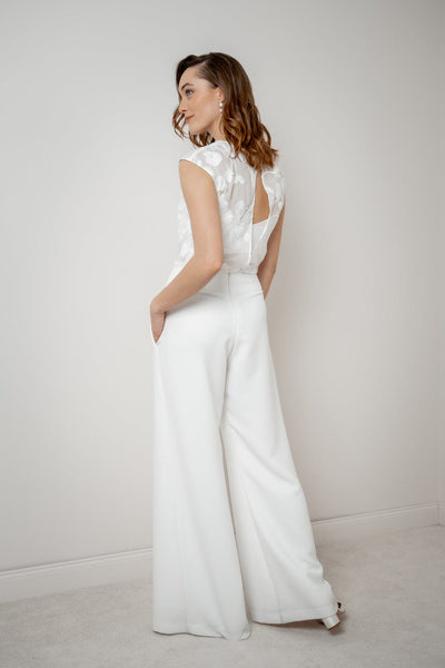 Gemustertes Braut Top aus Chiffon – Eniz noni