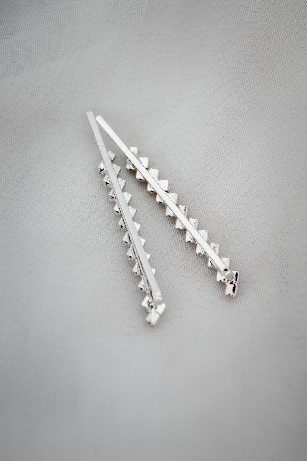 2 Glitzer-Haarspangen Mit Kristallen – Transparent & Silber, 6,5 Cm – Glamouröse Accessoires