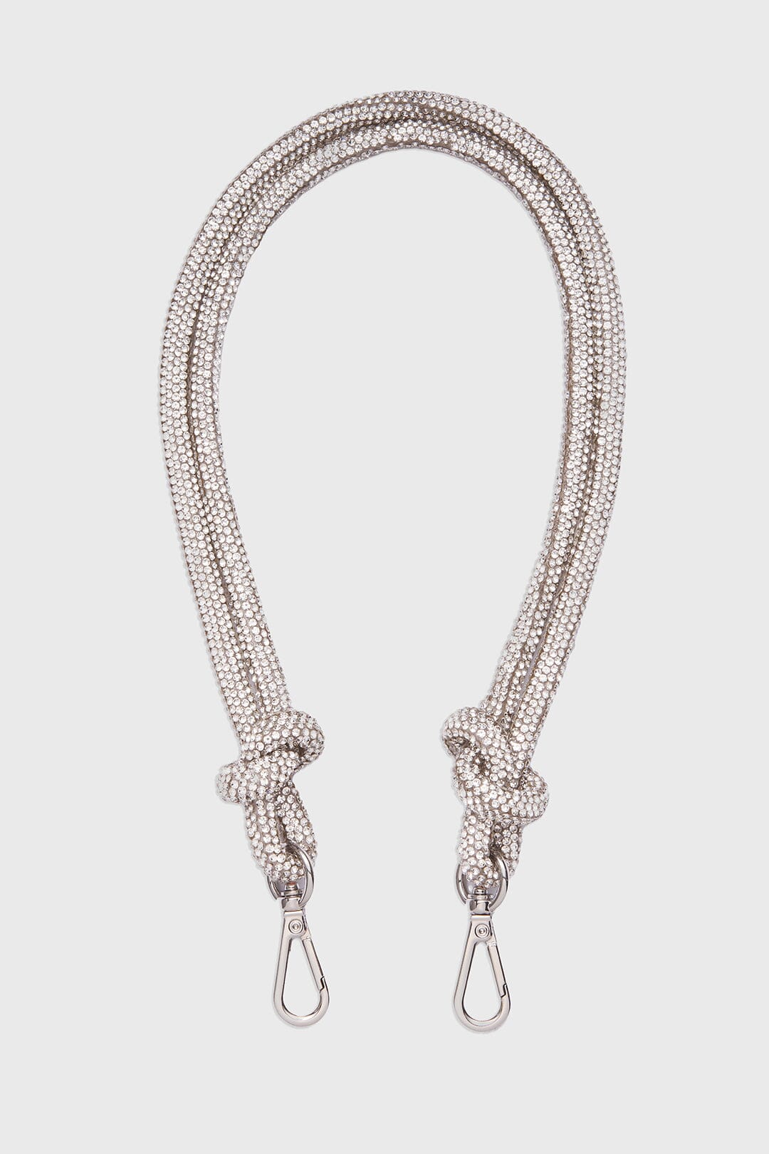 Handtaschen-Riemen – Knot Strap Crystal Silver | Weat