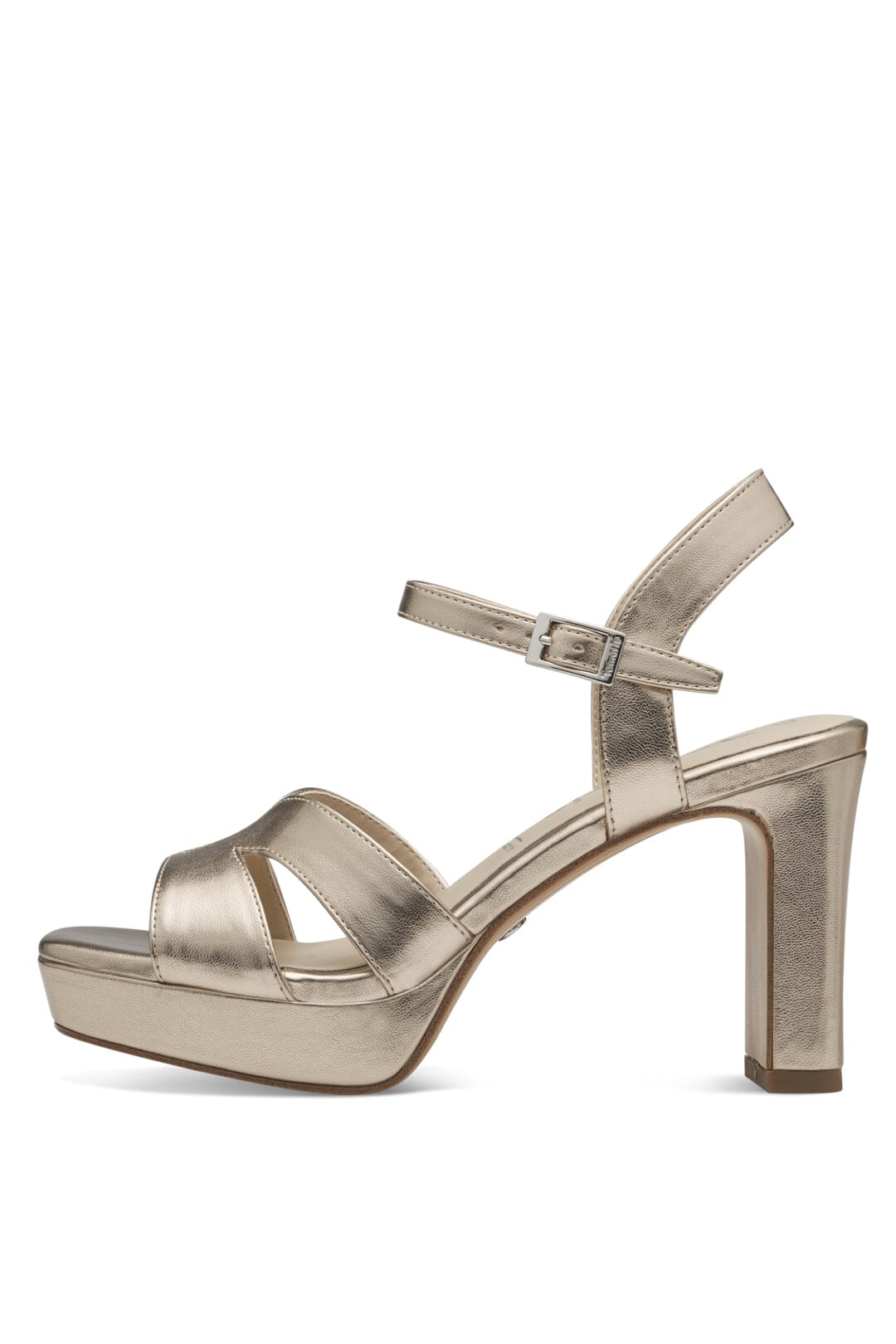 Hohe Sandalette in Light Gold – Tamaris