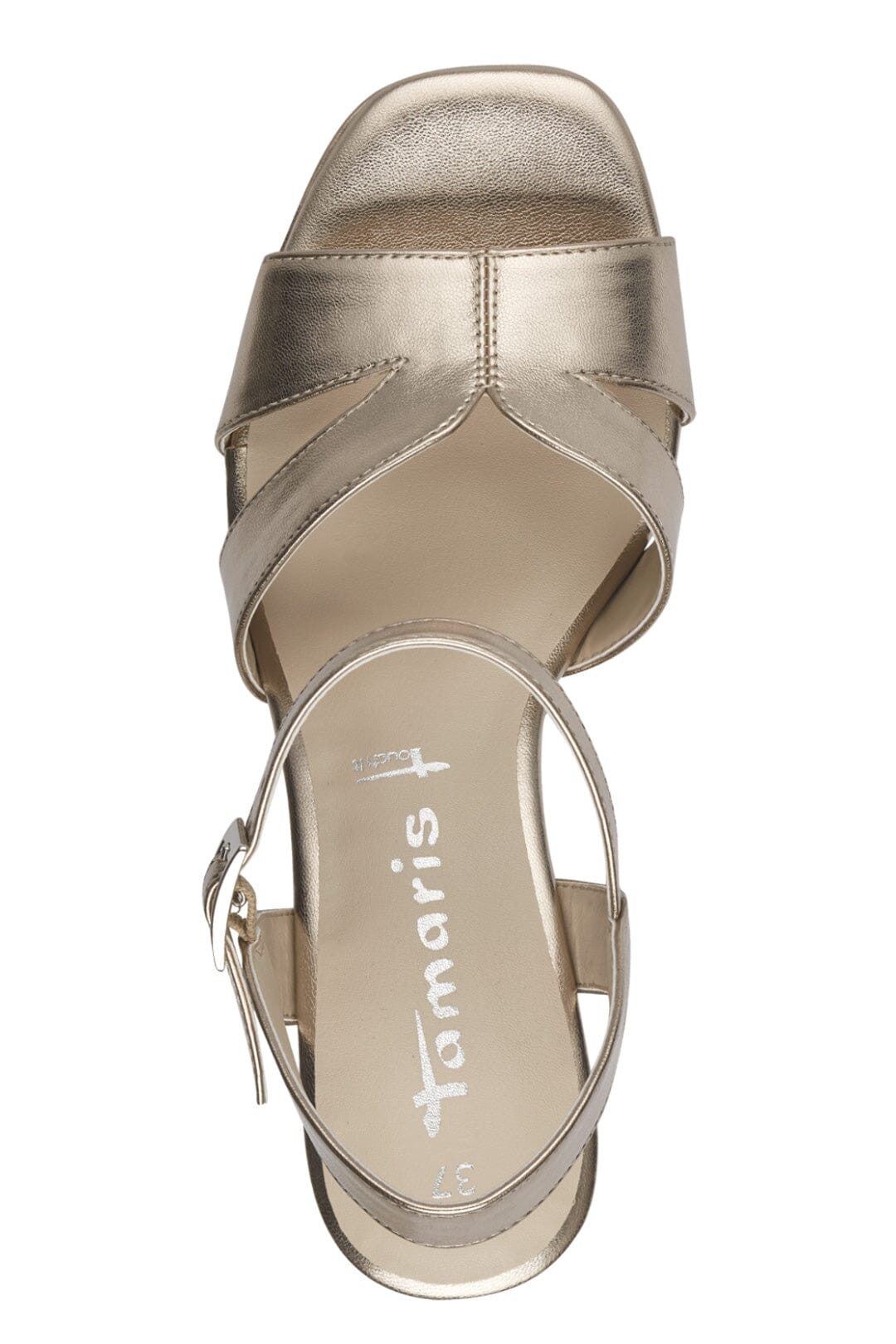 Hohe Sandalette in Light Gold – Tamaris